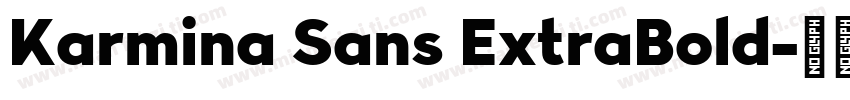 Karmina Sans ExtraBold字体转换